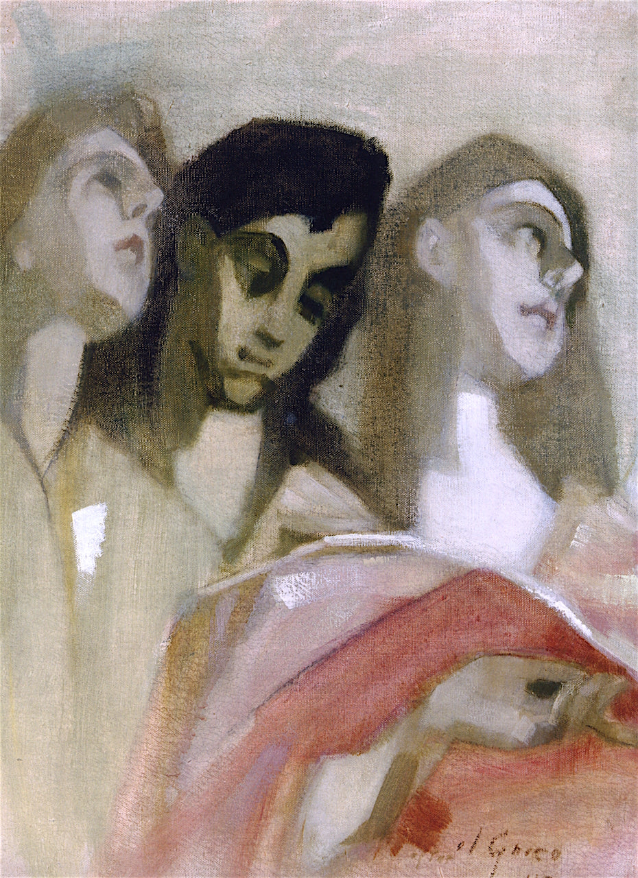 Angel Fragment by Helene Schjerfbeck,A3(16x12")Poster