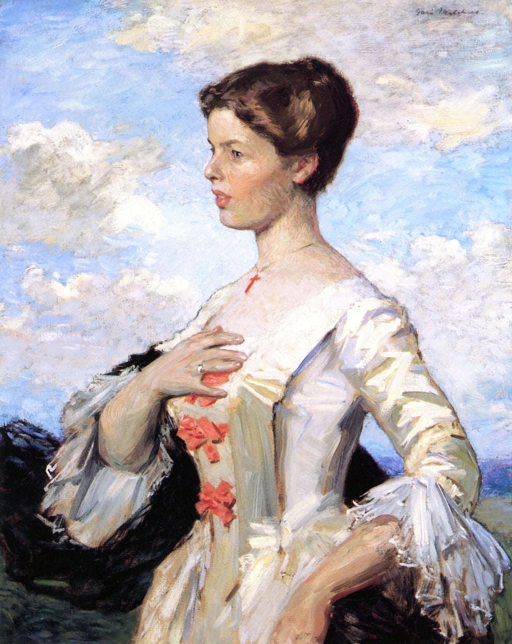 Portrait of Mrs. Gari Melchers by Gari Melchers,A3(16x12")Poster