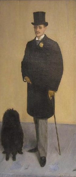 Louis Metman, vintage artwork by Jacques-Émile Blanche, 12x8" (A4) Poster
