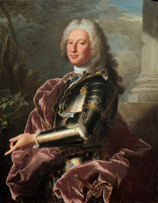 Gio. Francesco II Brignole-Sale, vintage artwork by Hyacinthe Rigaud, 12x8" (A4) Poster