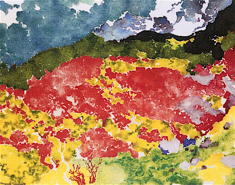 Piz Duan by Augusto Giacometti,16x12(A3) Poster