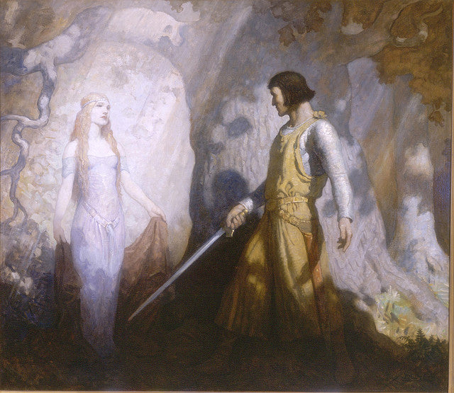 The King's Henchman by Newell Convers (N.C.) Wyeth,16x12(A3) Poster