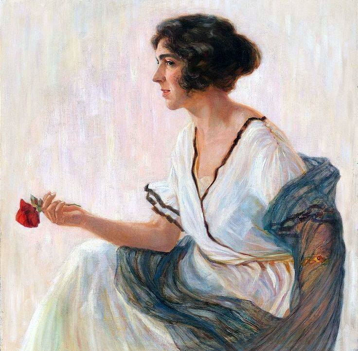 Beauty, vintage artwork by Eduard Veith, 12x8" (A4) Poster