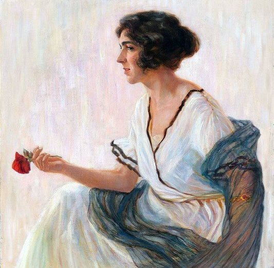Beauty, vintage artwork by Eduard Veith, 12x8" (A4) Poster