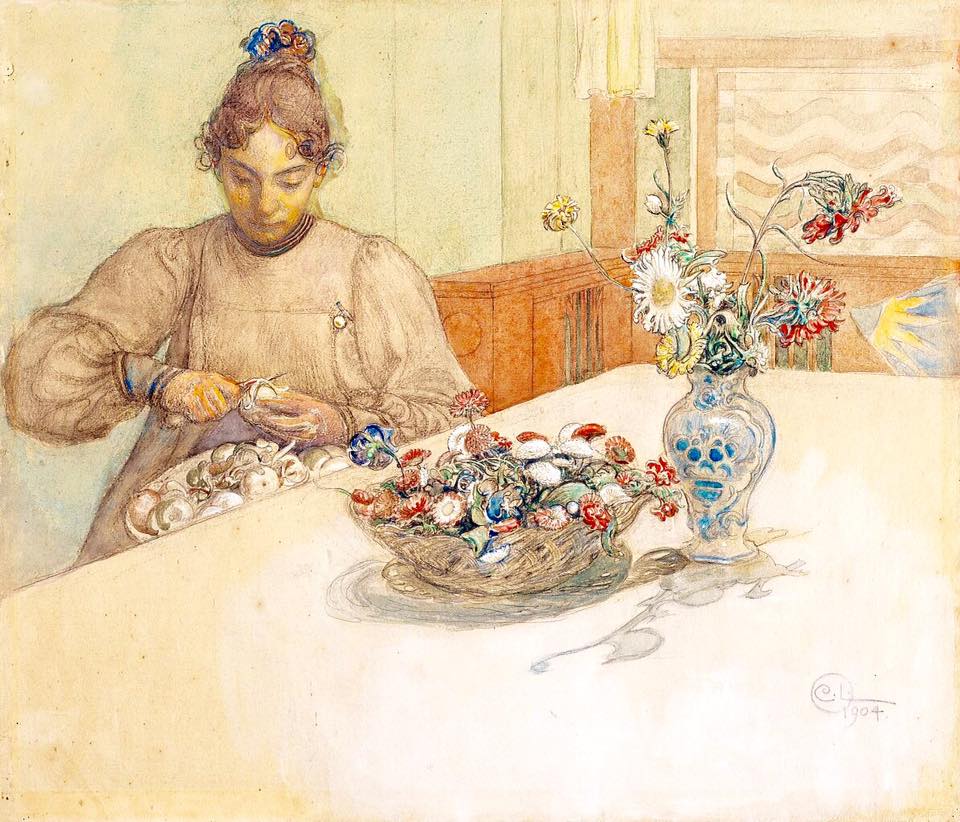 Karin Peels Apples by Carl Larsson,A3(16x12")Poster