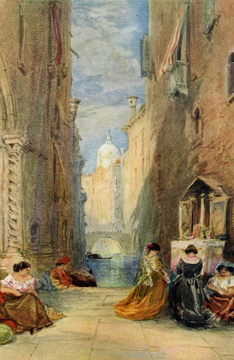 A Shrine in Venice, vintage artwork by James Holland, A3 (16x12") Poster Print