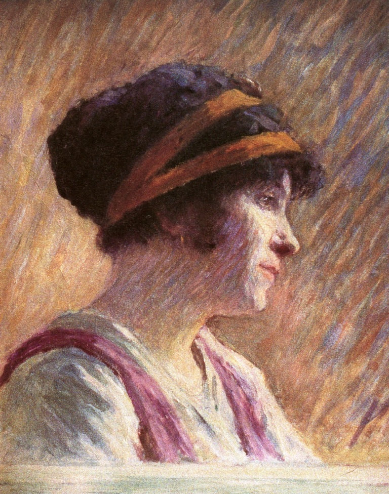 Portrait of Madame Jeanne Bruyez, vintage artwork by Claude-Emil Schuffenecker, 12x8" (A4) Poster