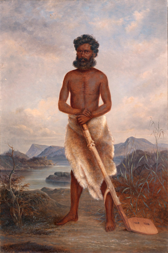 Australian Man, vintage artwork by Antonio Zeno Shindler, 12x8" (A4) Poster
