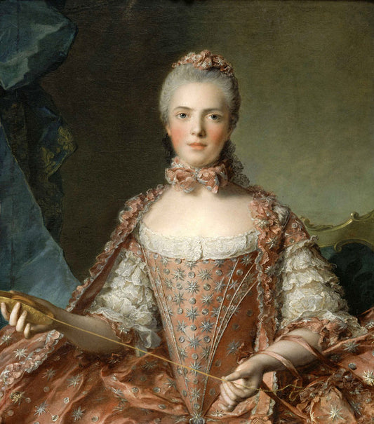 Madame Adelaïde de France Tying Knots, vintage artwork by Jean-Marc Nattier, 12x8" (A4) Poster