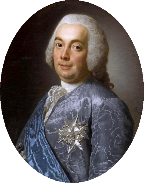 Portrait of Henri-Leonard-Jean-Baptiste Bertin, vintage artwork by Alexander Roslin, 12x8" (A4) Poster