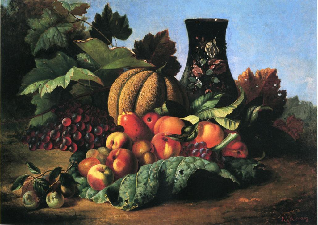 An Abundance of Fruit, vintage artwork by Andrew J. H. Way, 12x8" (A4) Poster