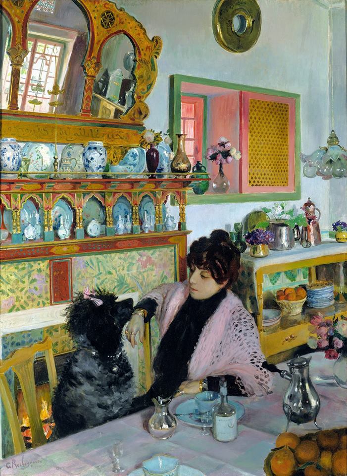 rosse dans la Salle à Manger by Georges Antoine Rochegrosse,A3(16x12")Poster