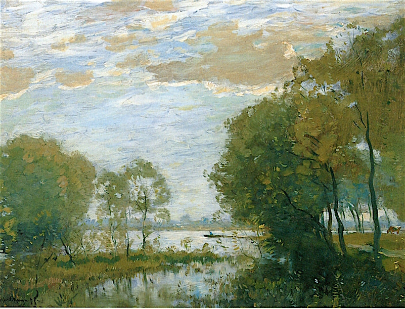 Trees along the River by Henry Ward Ranger,A3(16x12")Poster