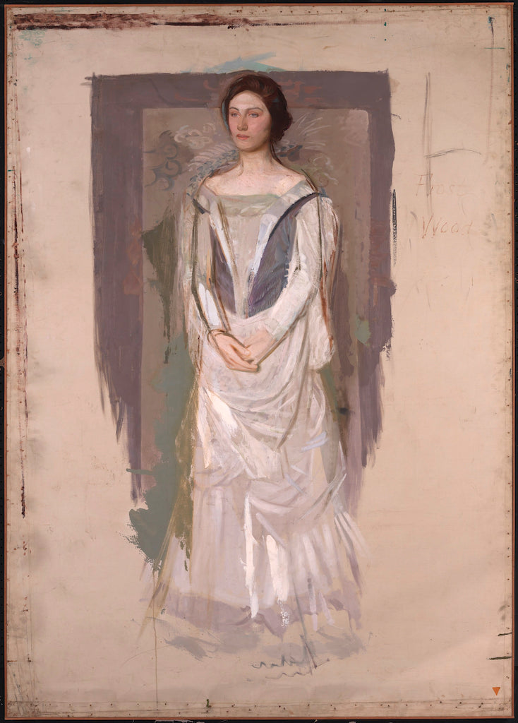 Standing Woman, vintage artwork by Abbott Handerson Thayer, 12x8" (A4) Poster