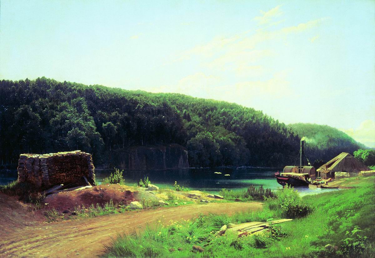 Valaam, vintage artwork by Feodor Vasilyev, 12x8" (A4) Poster