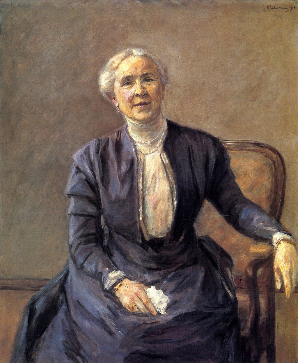 Adele Wolde, vintage artwork by Max Liebermann, 12x8" (A4) Poster