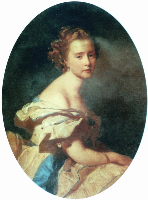 Portrait of E.E. Muravyova, vintage artwork by Ivan Makarov, 12x8" (A4) Poster