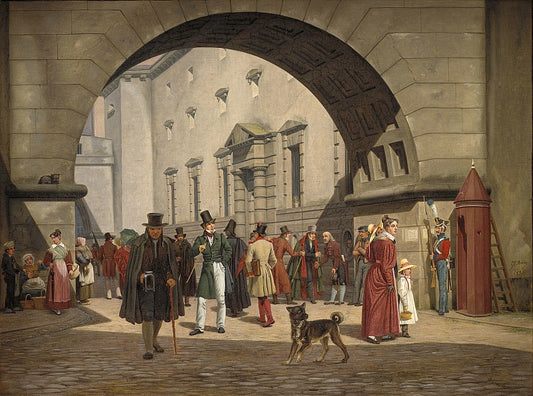 The Prison of Copenhagen, vintage artwork by Martinus Rørby e, A3 (16x12") Poster Print