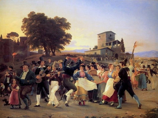 Oktoberfesten, vintage artwork by Wilhelm Marstrand, A3 (16x12") Poster Print