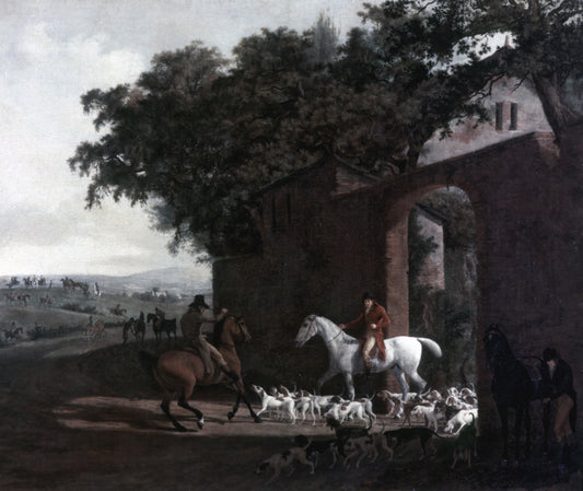 Departing for the Hunt, vintage artwork by Jacques-Laurent Agasse, 12x8" (A4) Poster