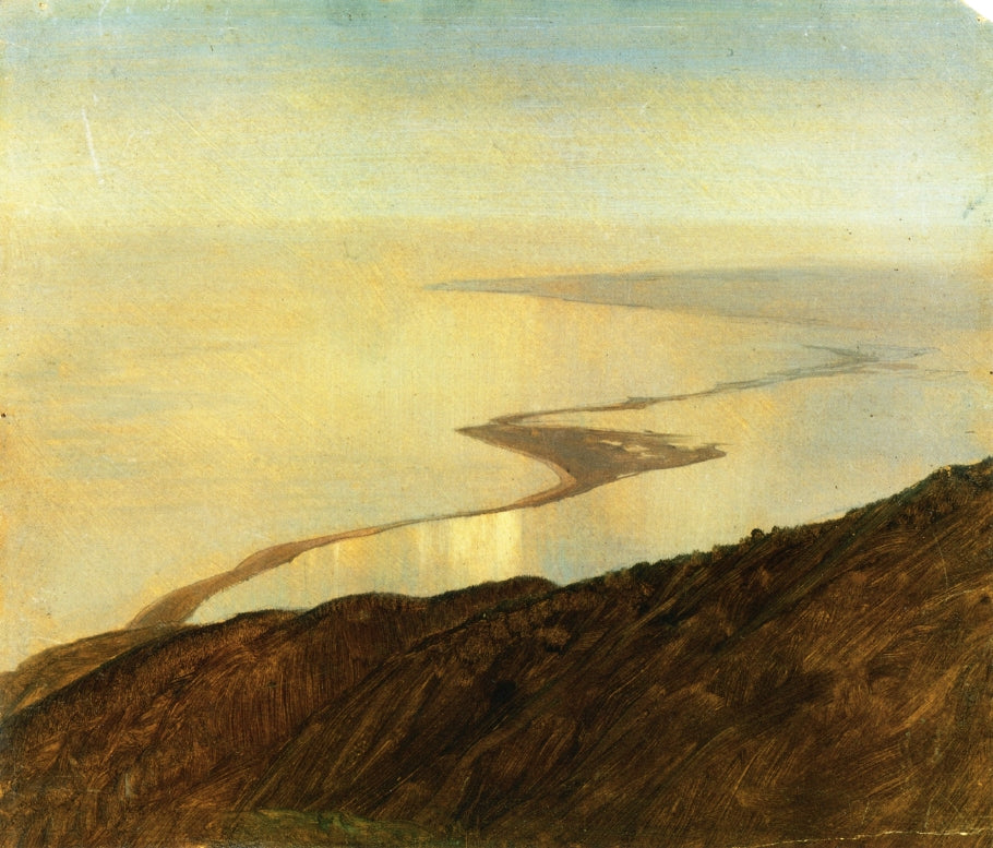 A Coast Line in Jamaica, West Indies, vintage artwork by Frederic Edwin Church, 12x8" (A4) Poster