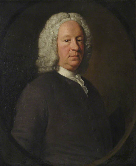 James Jurin (1684–1750), Fellow, Physician and Natural Philosopher, vintage artwork by Attributed to Joseph Highmore, 12x8" (A4) Poster
