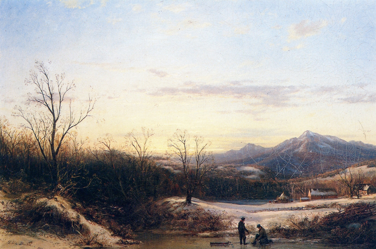 Winter in New York, vintage artwork by De Witt Clinton Boutelle, A3 (16x12") Poster Print