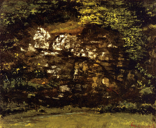 In the Woods, vintage artwork by Gustave Courbet, A3 (16x12") Poster Print