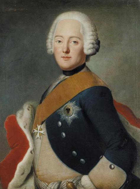 Portrait of Duke Ferdinand of Brunswick, vintage artwork by Antoine Pesne, 12x8" (A4) Poster