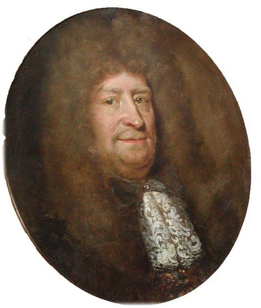 Portrait of Vitus Bering, vintage artwork by Abraham Wuchters, 12x8" (A4) Poster