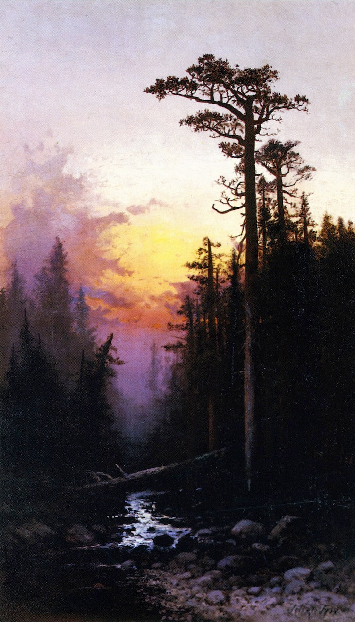 California Sunset, vintage artwork by Julian Walbridge Rix, 12x8" (A4) Poster