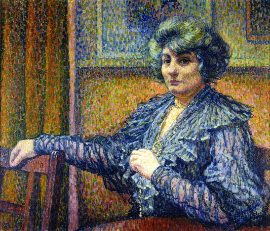 Berthe Signac, vintage artwork by Theo van Rysselberghe, 12x8" (A4) Poster