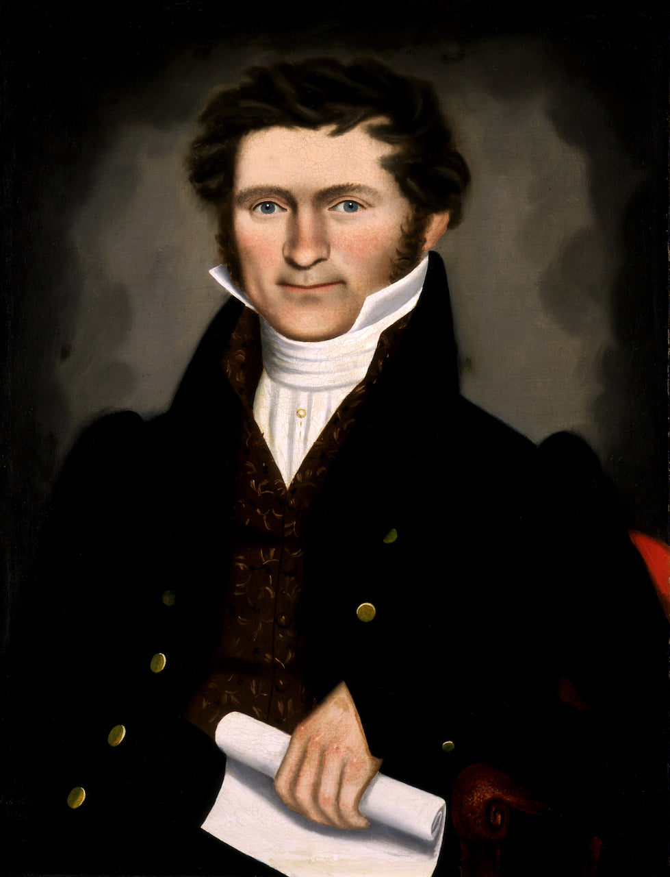 Gentleman of Squire Williams House, vintage artwork by Erastus Salisbury Field, A3 (16x12") Poster Print