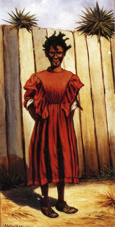 Girl with Pigtails, vintage artwork by William Aiken Walker, 12x8" (A4) Poster
