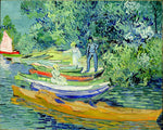 Bank of the Oise at Auvers, vintage artwork by Vincent van Gogh, 12x8" (A4) Poster