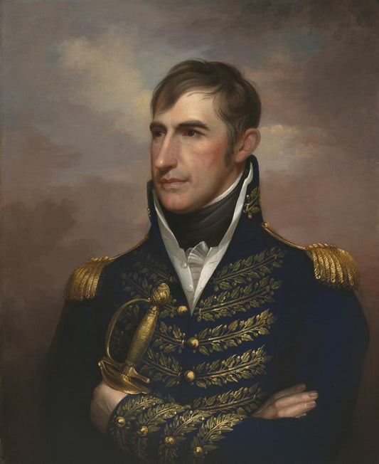 William Henry Harrison, vintage artwork by Rembrandt Peale, 12x8" (A4) Poster