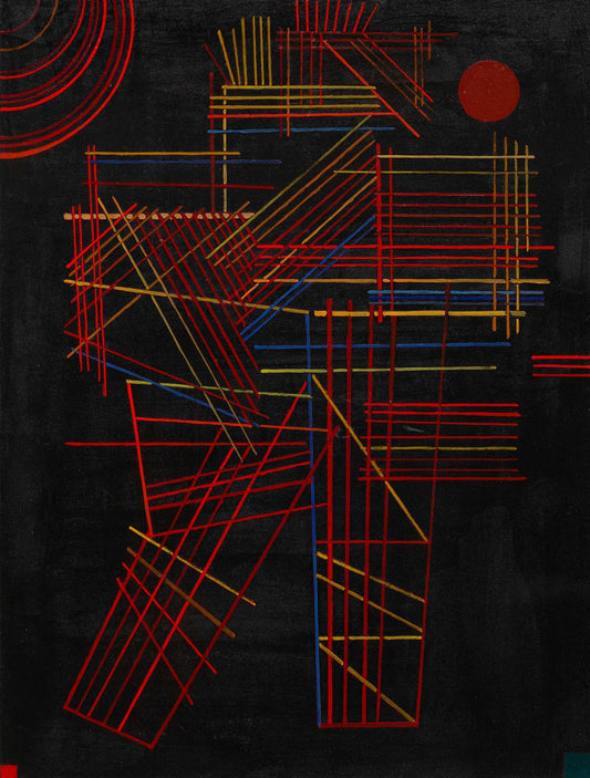 Colored Sticks by Wassily Kandinsky,A3(16x12")Poster