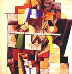 Portrait of the Composer M. V. Matiushin, vintage artwork by Kasimir Malevich, 12x8" (A4) Poster