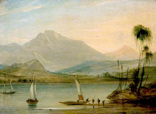 Loch Fyne, Herring Fishing, vintage artwork by John Wilson Ewbank, A3 (16x12") Poster Print