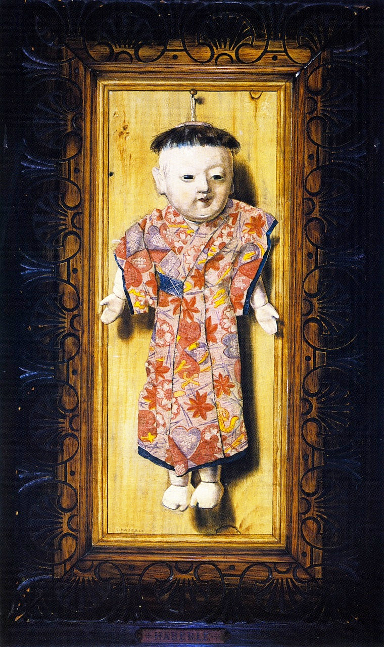 The Japanese Doll, vintage artwork by John Haberle, 12x8" (A4) Poster