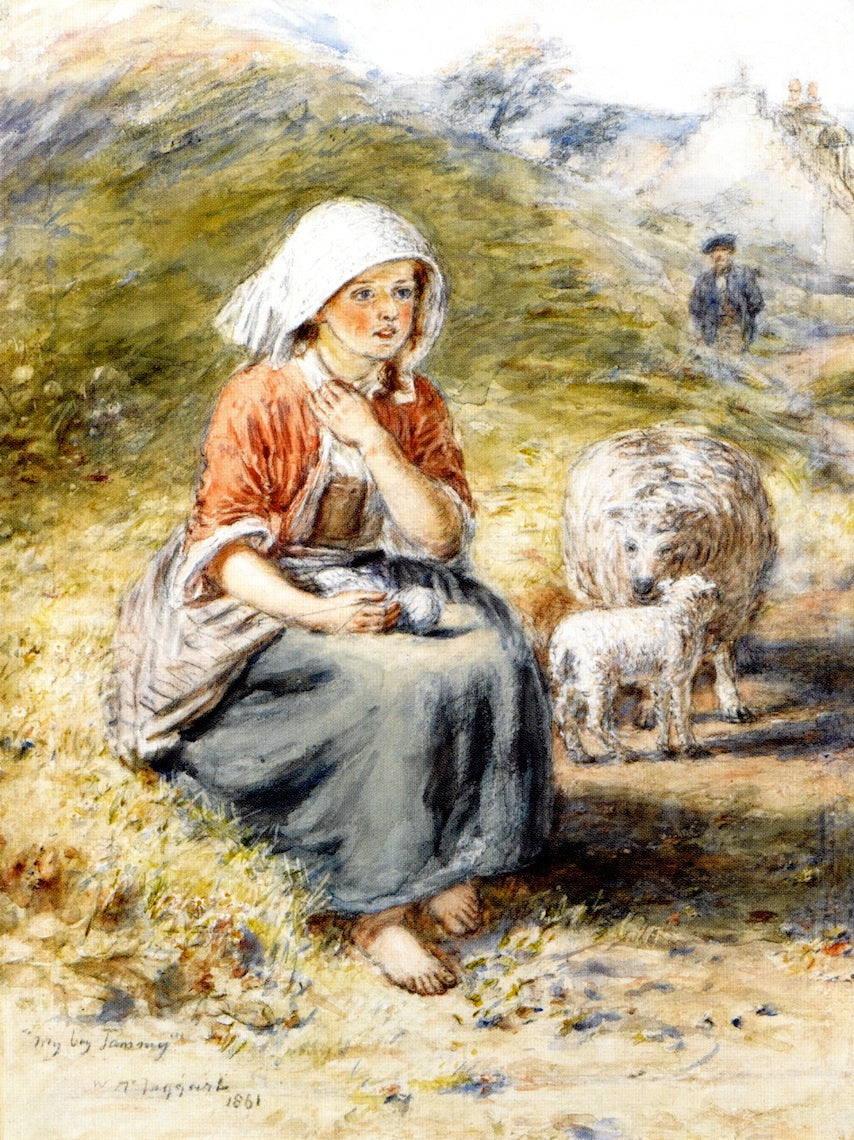 My Boy Tammie, vintage artwork by William McTaggart, R.S.A., R.S.W., 12x8" (A4) Poster