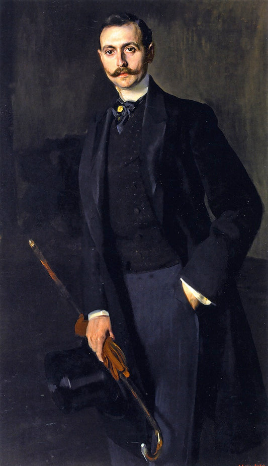 Aureliano de Beruete y Moret, Son, vintage artwork by Joaquin Sorolla y Bastida, 12x8" (A4) Poster