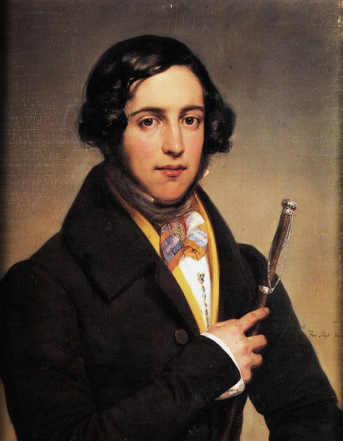 Portrait of Marquis Cambi-Voglia, vintage artwork by Francesco Podesti, A3 (16x12") Poster Print