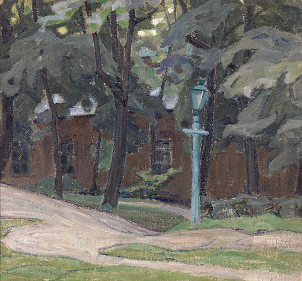Landscape with a Lantern by Alexander Bogomazov,16x12(A3) Poster