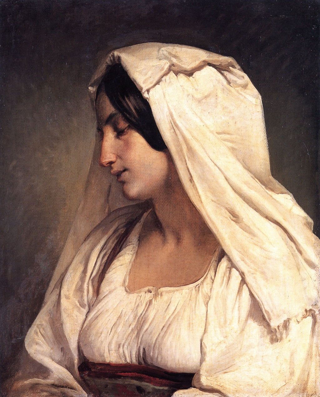 La Ciociara, vintage artwork by Francesco Paolo Hayez, A3 (16x12") Poster Print