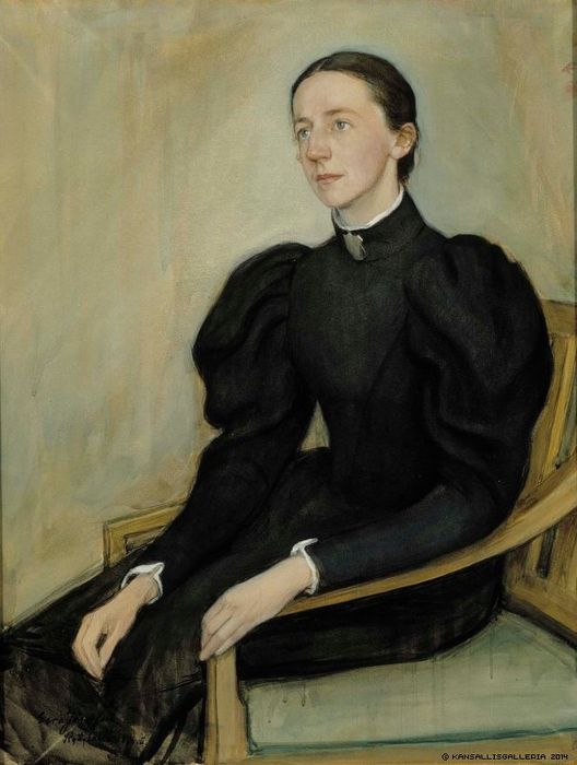 Portrait of Mathilda Wrede by Eero Jarnefelt,A3(16x12")Poster