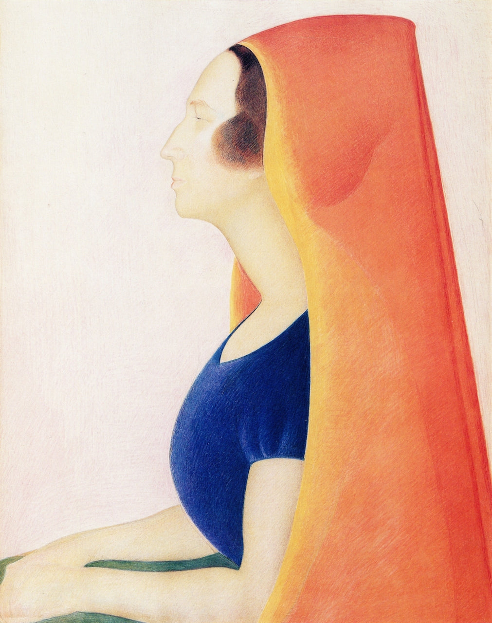 Mrs. Stella, vintage artwork by Joseph Stella, 12x8" (A4) Poster