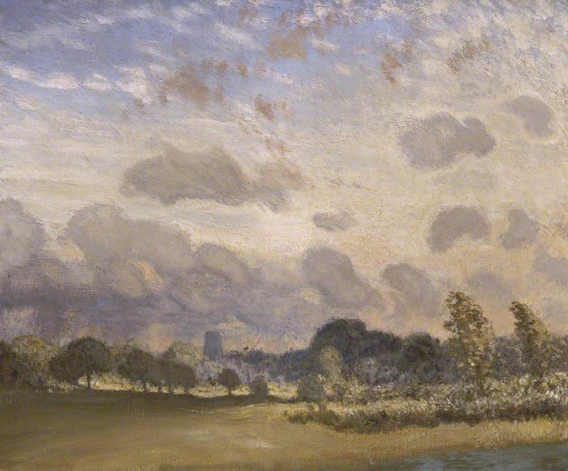 Clavering Church by Sir George Clausen, R.A., R.W.S., R.I.,A3(16x12")Poster