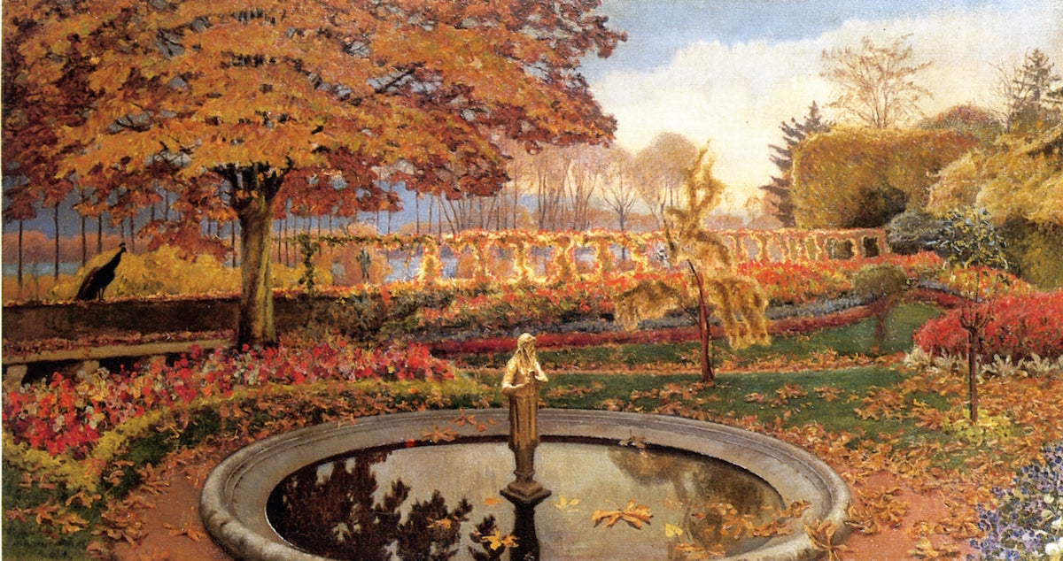 Garden in Giverny by Mary Fairchild MacMonnies Low,A3(16x12")Poster