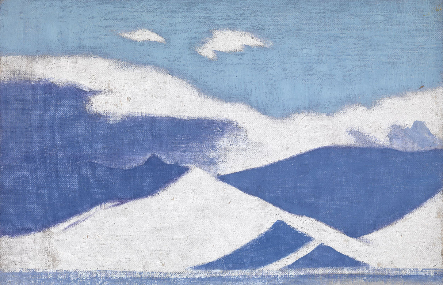 Bogdo Ula. Storm, vintage artwork by Nicholas Roerich, 12x8" (A4) Poster